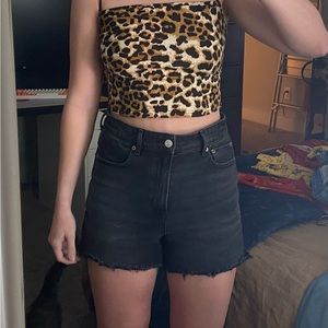 Leopard Print Tank Top, Going Out Top, Crop Top